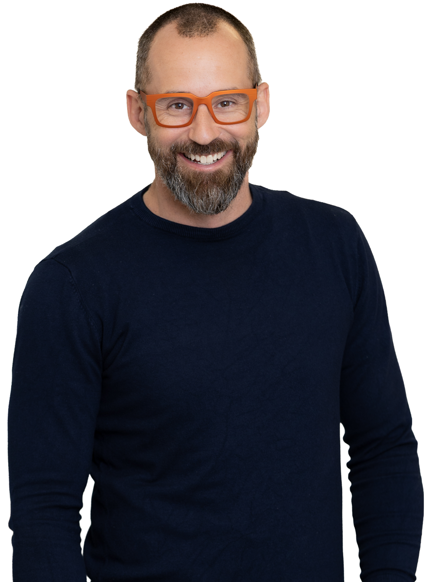 Abbildung Roman mit Brille